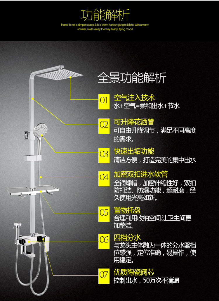 双喷头淋浴器使用方法图片