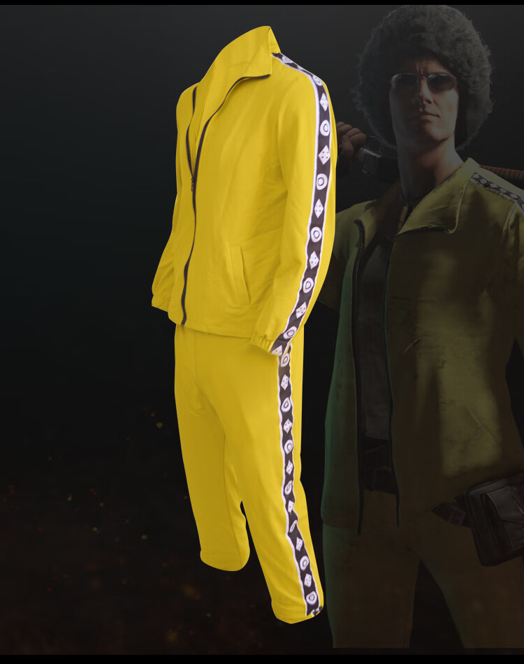 绝地大逃杀cos小黄衣套装吃鸡同款衣服服运动服 小黄衣全套 m【图片