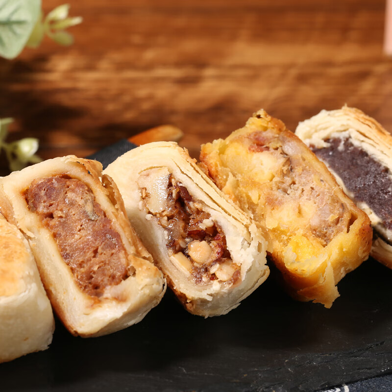 上海邨鲜肉月饼 淮海中路588号村招牌中秋节月饼 新品牛肝菌菌菇月饼5