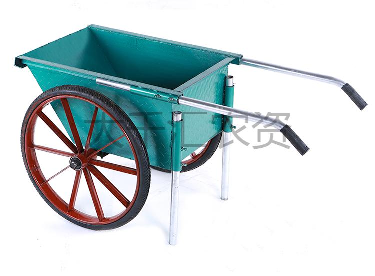 凯悦畜牧加厚手推劳动建筑工地用两轮手推车水泥周转运输人力带斗车