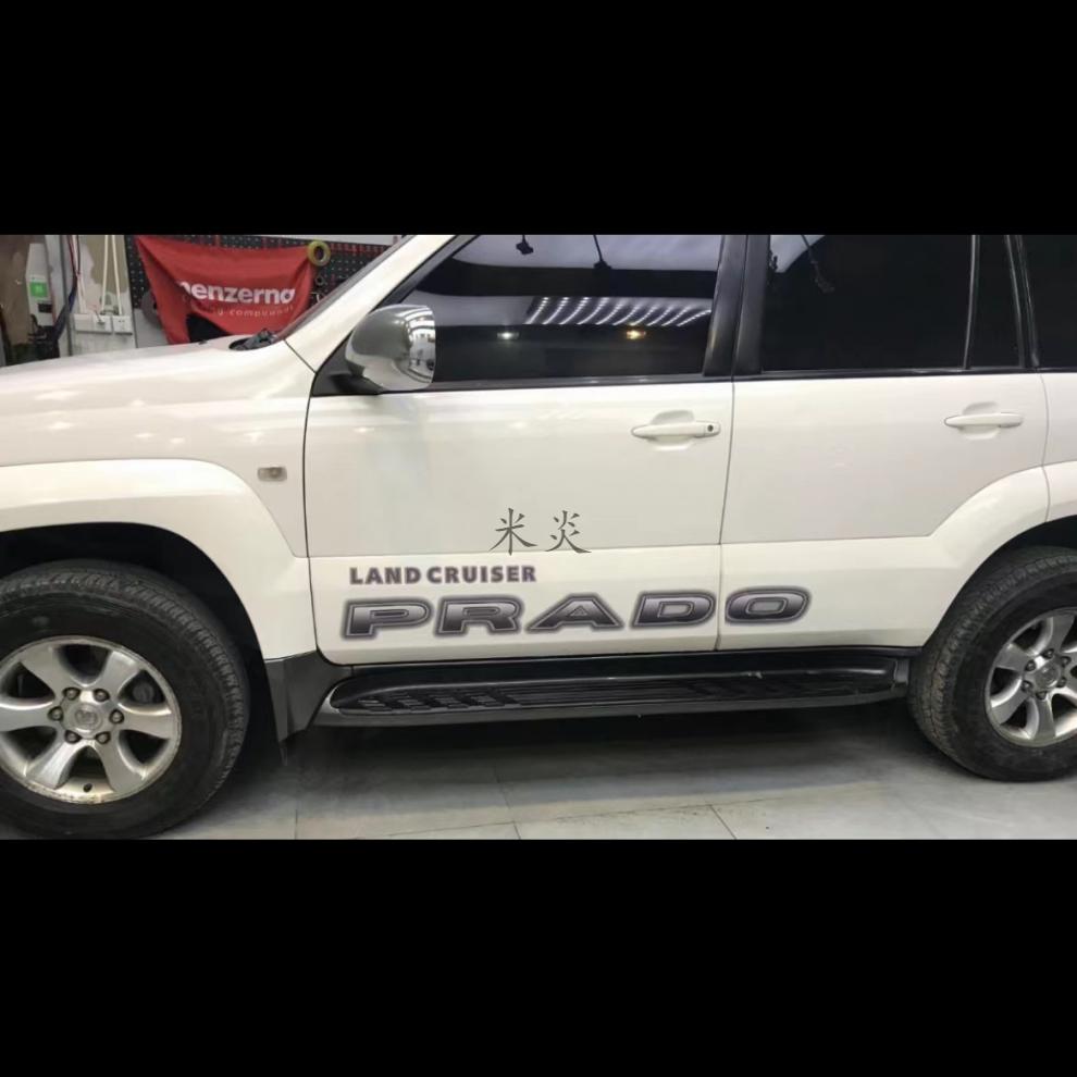 适用于适用03-09老款丰田霸道普拉多车身彩条lc120腰线vx字母车贴纸