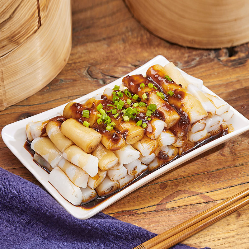 养点珍珠粉 广东肠粉养点珍珠粉加热早餐速食半成品懒人宵夜食品营养