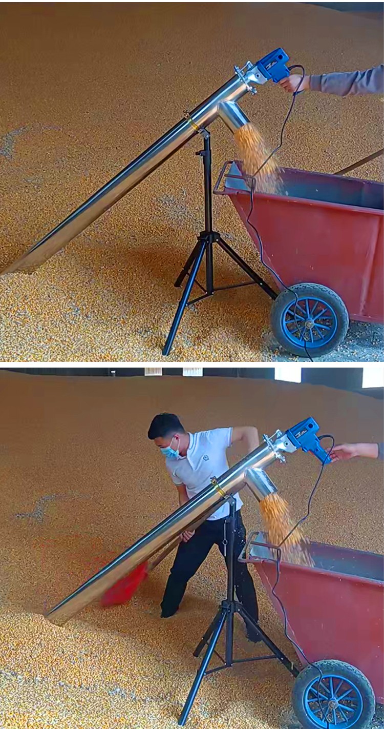 吸粮机绞龙螺旋车载抽粮机玉米扒粮机小型家用吸谷上料机家用装袋机