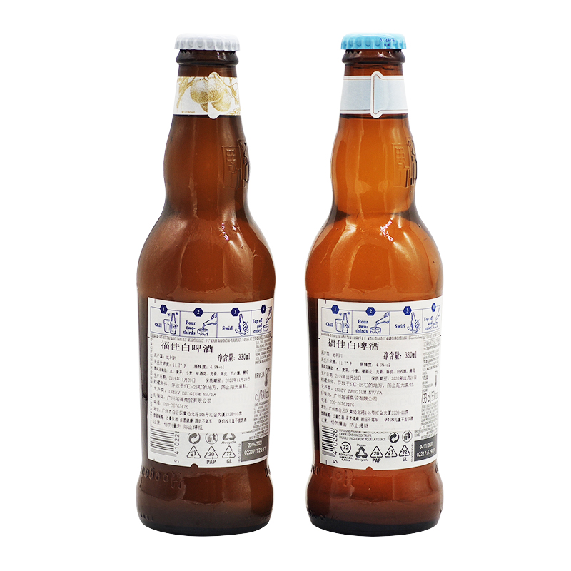 比利时进口hoegaarden white福佳白啤酒 24瓶整箱 国 进口福佳玫瑰250
