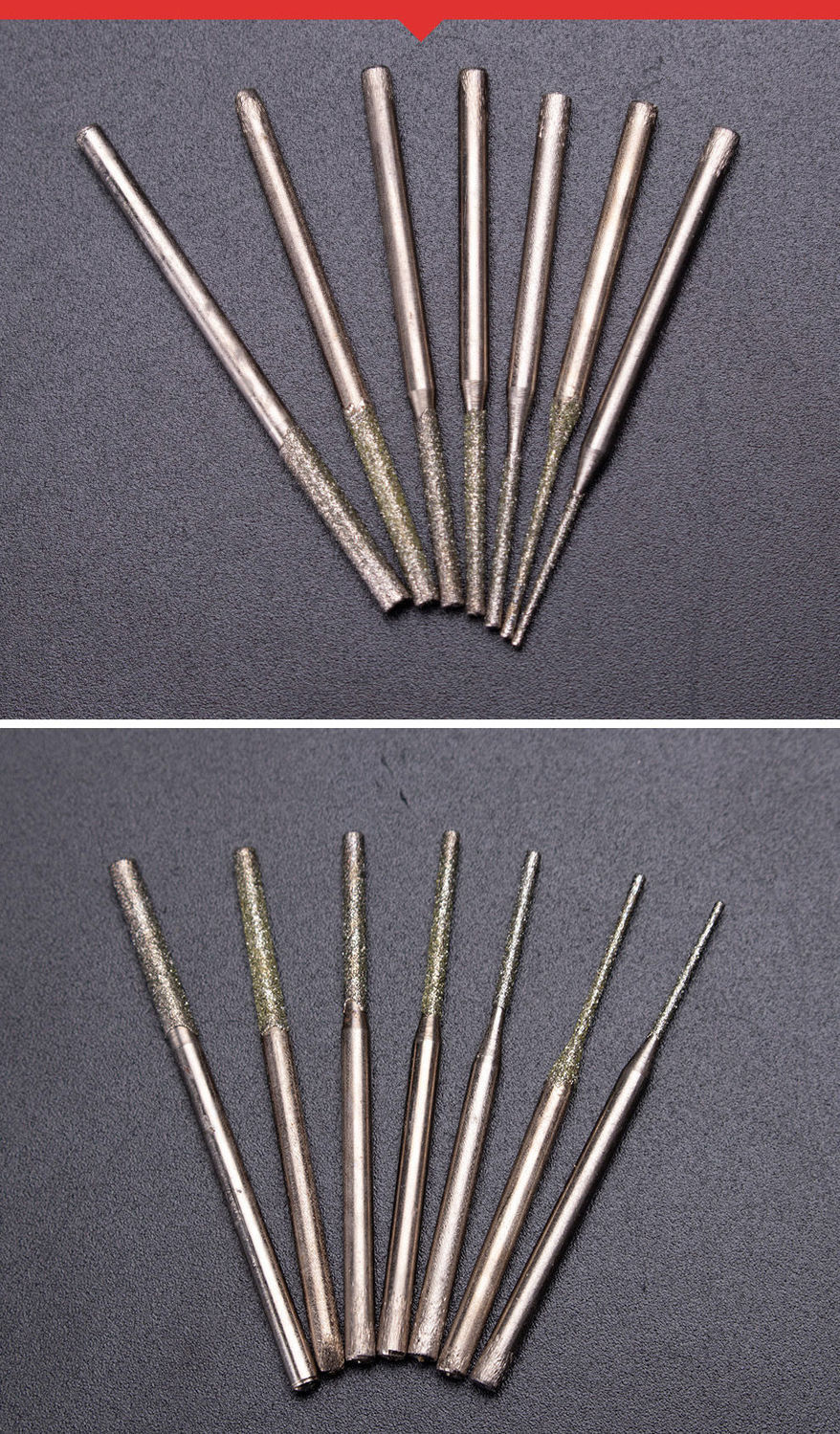 金刚砂磨针打磨头加长金刚石砂打孔针玉石翡翠水晶玛瑙琥珀打孔钻头小