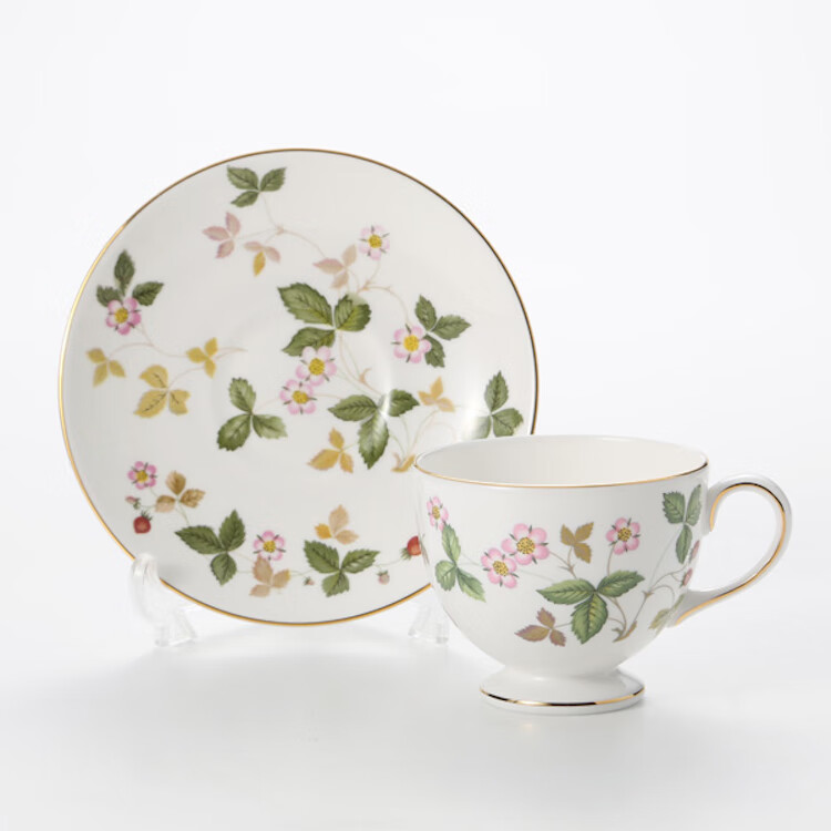 现货英国wedgwood茶具野草莓骨瓷红茶杯经典咖啡杯欧式进口下午茶具红