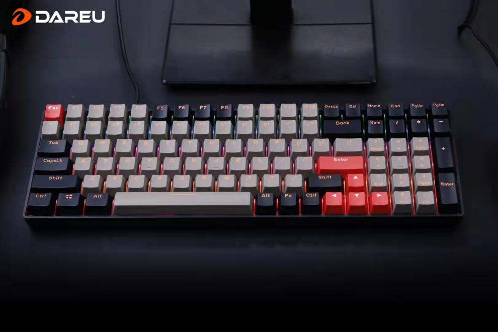 达尔优ck5100红外轴机械键盘网咖电竞热插拔青轴光轴游戏防水有线杰霆