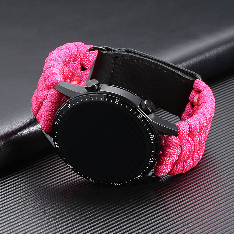 适用华为gt46尼龙伞绳表带荣耀magic/雅致款/watch2pro运动潮商务ol