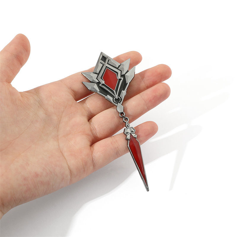 原神周边高颜值达达利亚钟离安播金属胸针挂件卡通二次元cos配饰