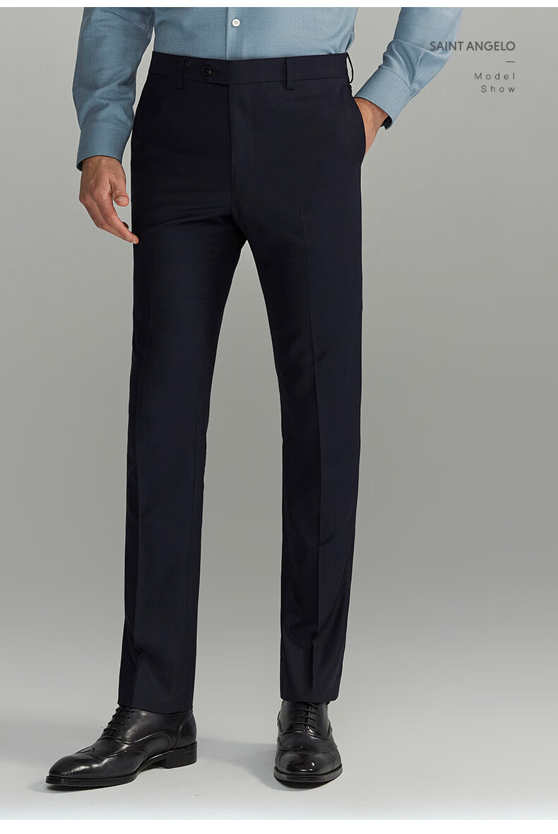 商场同款报喜鸟2021秋季男士商务正装纯羊毛直筒西裤职业装男上班西装