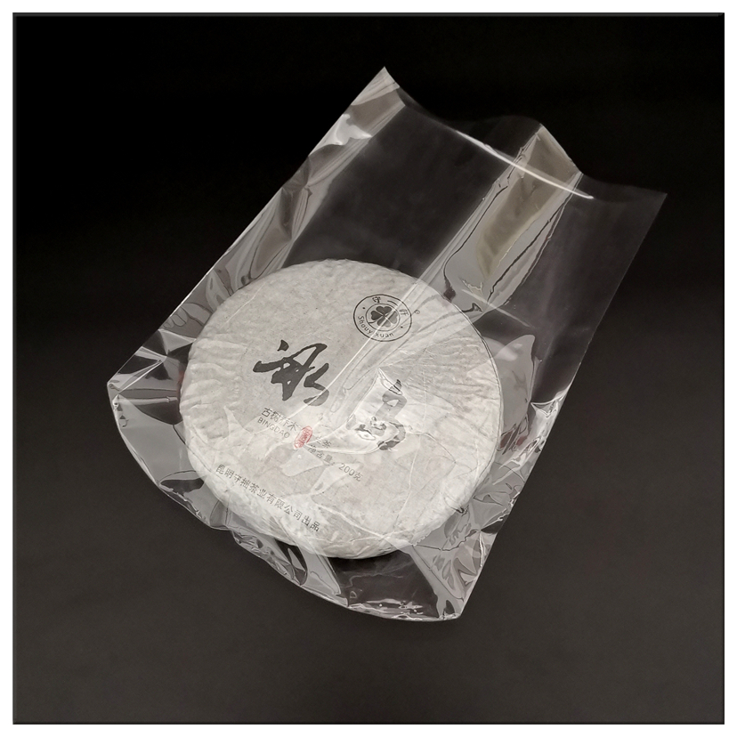普洱茶饼热缩膜袋357g饼塑封膜透明茶叶袋pvc包装袋密封防潮防尘袋