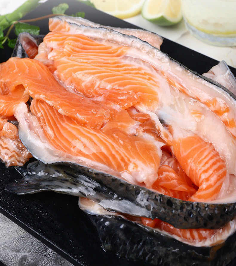 【冷藏發貨】三文魚邊角料新鮮下腳料碎肉魚碎肉海鮮水產 安德蘭 3斤