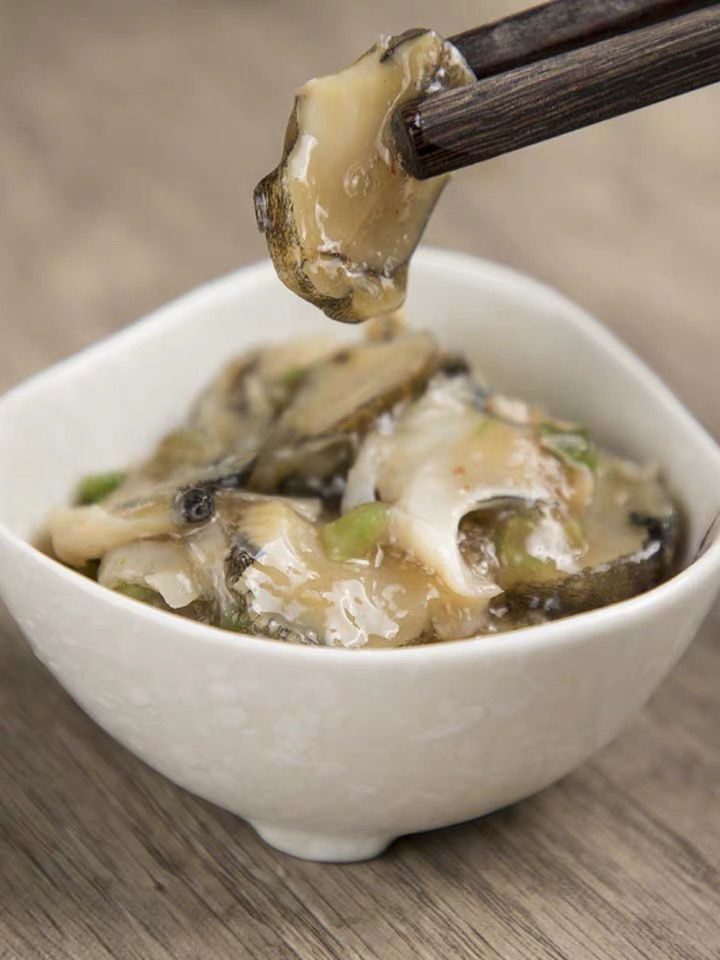 fghgf洋琪芥末海螺片海螺肉日式刺身即食小菜辣根冷冻海螺片500