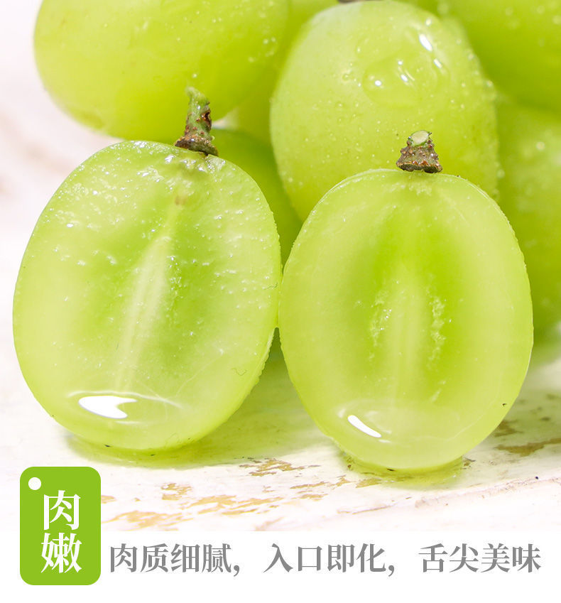 阳光玫瑰晴王葡萄当季葡萄水果新鲜香印青提现货整箱青葡萄玫瑰香 5斤