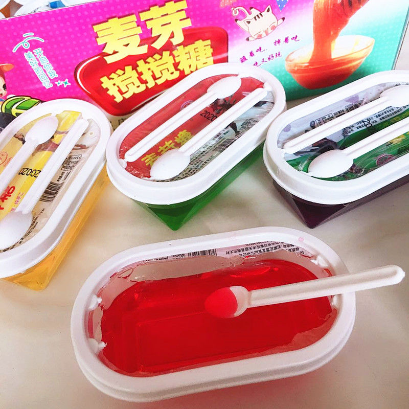 纯手工麦芽糖拉丝搅搅糖童年粘牙糖怀旧棒棒糖小零食水果味糖果 麦芽
