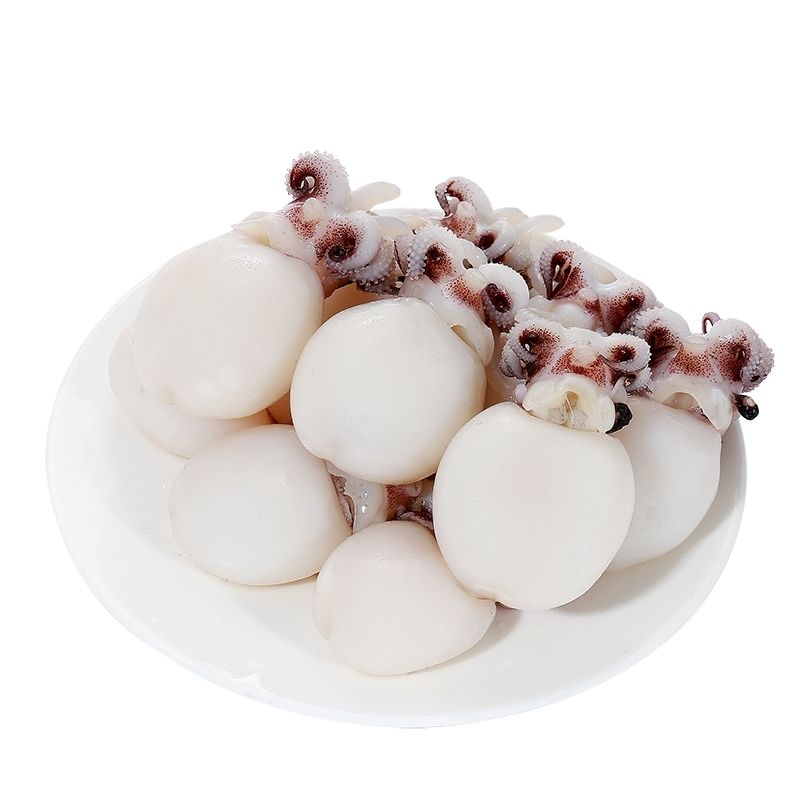 墨鱼仔爽口墨鱼新鲜冷冻去内脏章鱼仔小魔鱼小八爪鱼小乌贼 小号