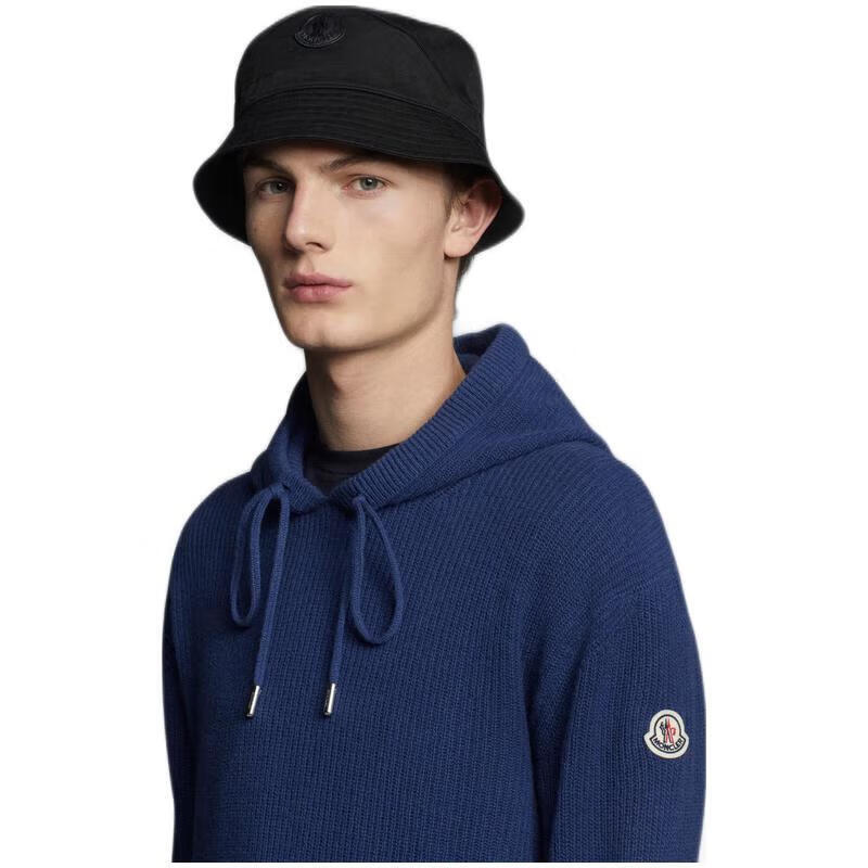 moncler蒙口男士卫衣针织连帽衫羊绒混纺2022秋冬休闲或家居 墨蓝 m
