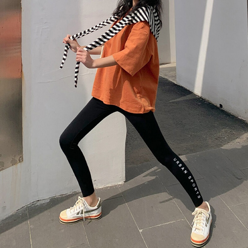 女生鲨鱼裤子秋冬款压力裤保暖裤鲨鱼皮连裤袜外穿芭比裤夏秋季黑色