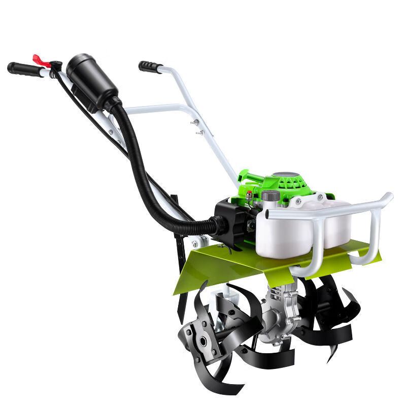 【京选推荐】新款微耕机多功能农用汽油除草机小型家用旋耕机犁地耕地