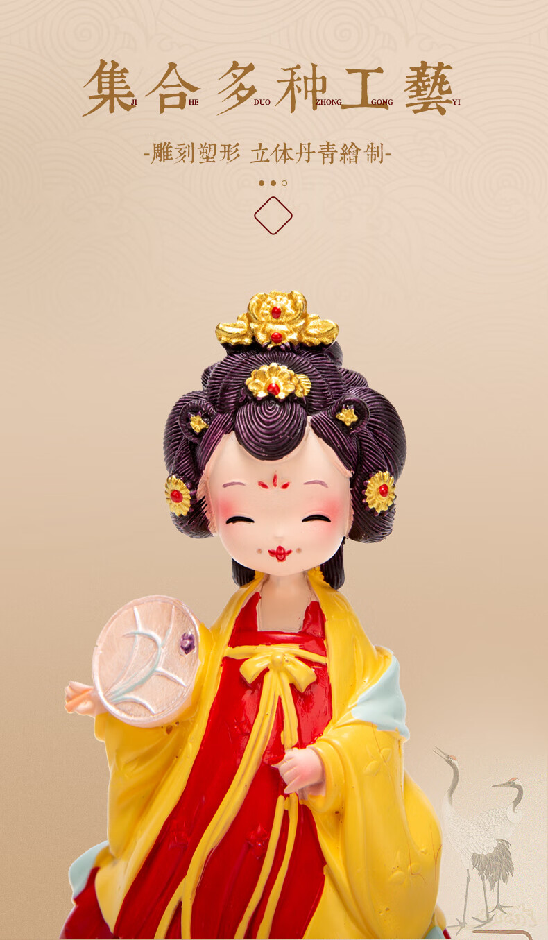 旅游纪念品文创古风人偶仪式感夏娃娃搪胶材质更耐摔会发出清脆铃声