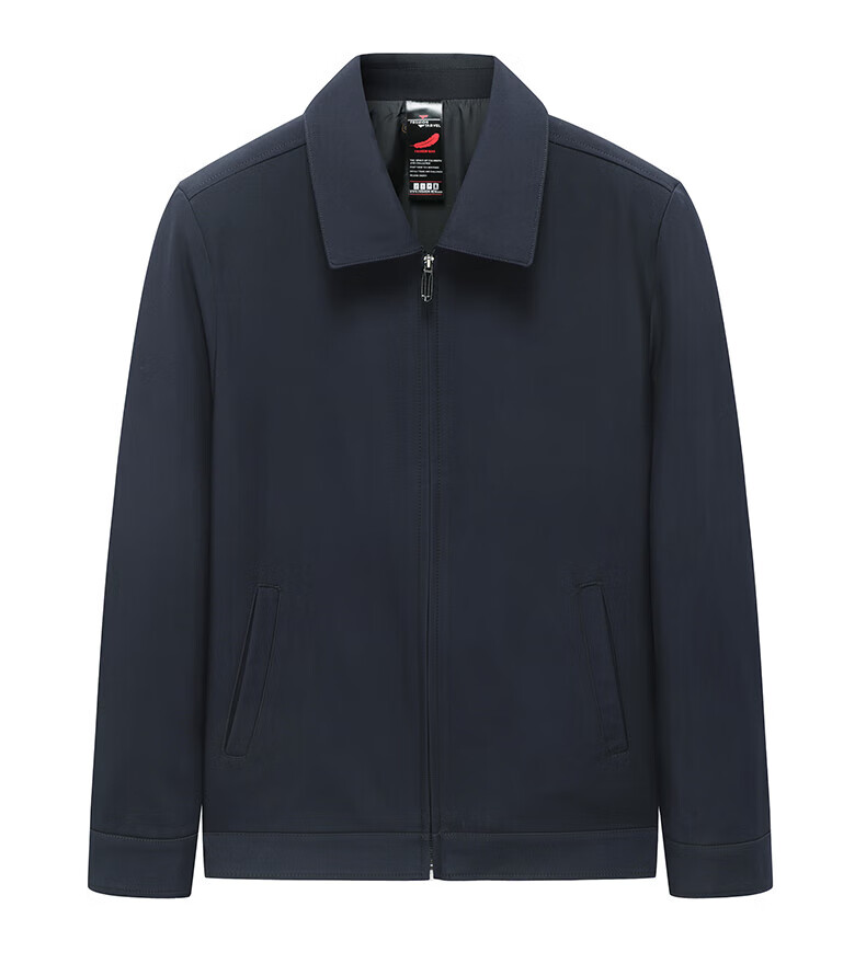 奥康休闲夹克外套爸爸秋装商务休闲夹克外套男春秋季中老年男士上衣服