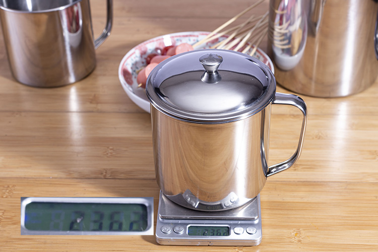 秀禧 不锈钢茶缸马克杯不锈钢不锈钢大茶缸子超大号带盖泡面碗老式