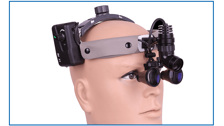 5w手术头灯牙科放大镜骨科脊柱口腔整形耳鼻喉检查双电池10小时乳白色