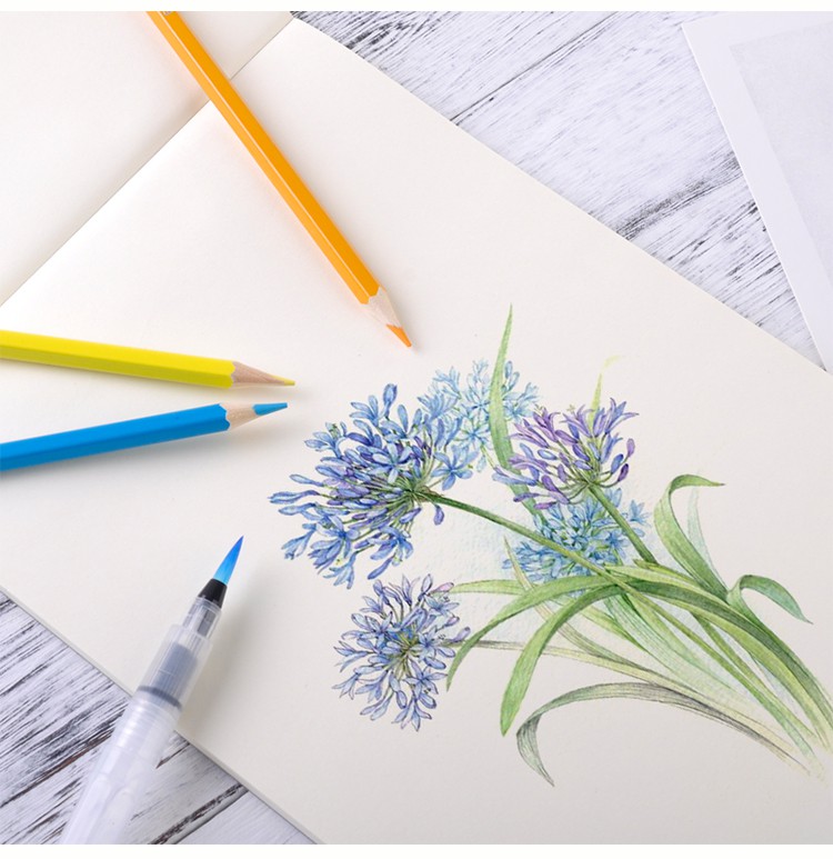 麒柠自来水笔水彩画笔软笔套装 初学者写生画材储水毛笔水彩笔勾线笔