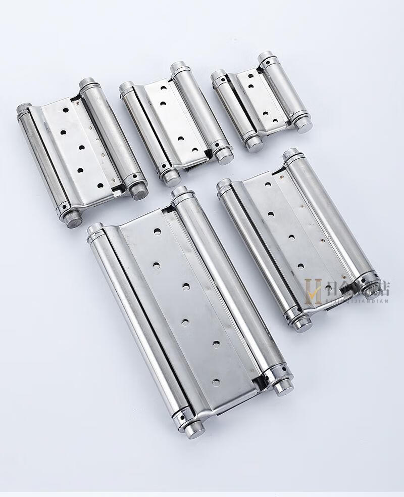 不锈钢自由双开门合页防火自弹自动关门回弹调节里外双开弹簧合页钜惠