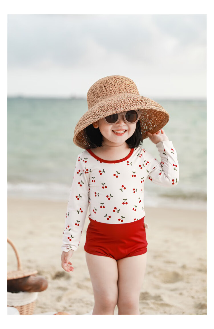 后秀儿童泳衣 幼悠女童可爱卡通游泳衣女宝宝夏季露背连体泳衣儿童