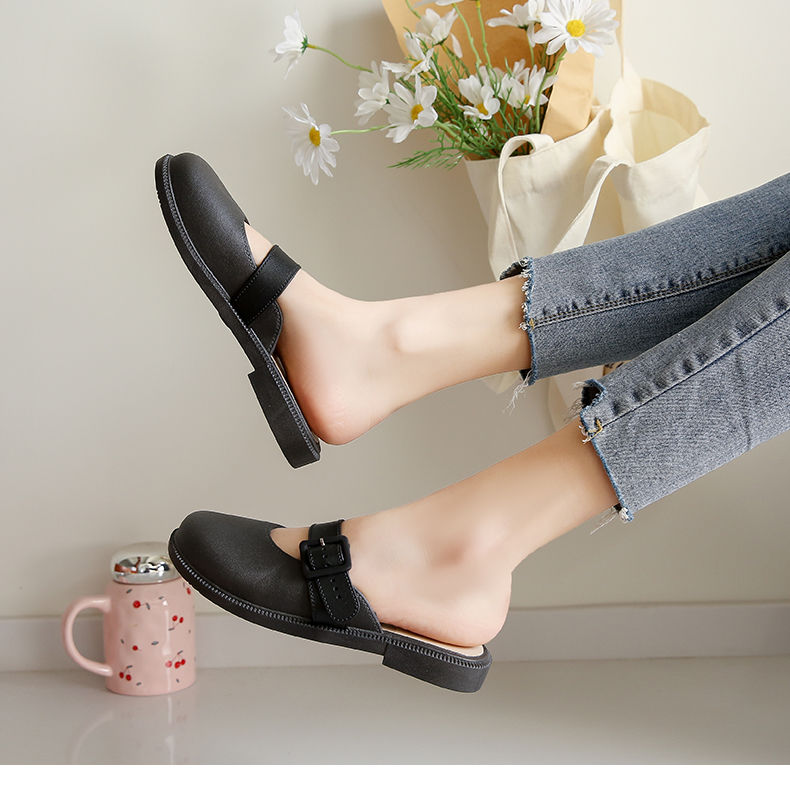 包脚趾凉鞋女凉拖鞋女夏季外穿包头拖鞋女生少女心时尚仙女风ins学院