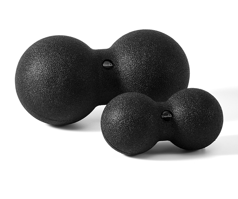 高硬度epp花生球瑜伽筋膜球经膜按摩球健身圆球肌肉放松球迷你轴黑色