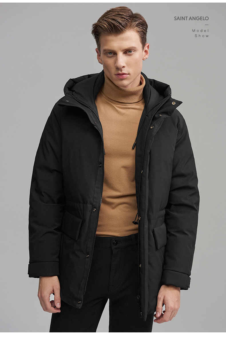 商场同款报喜鸟羽绒服男士新款男时尚休闲轻户外锁温羽绒服保暖加厚白