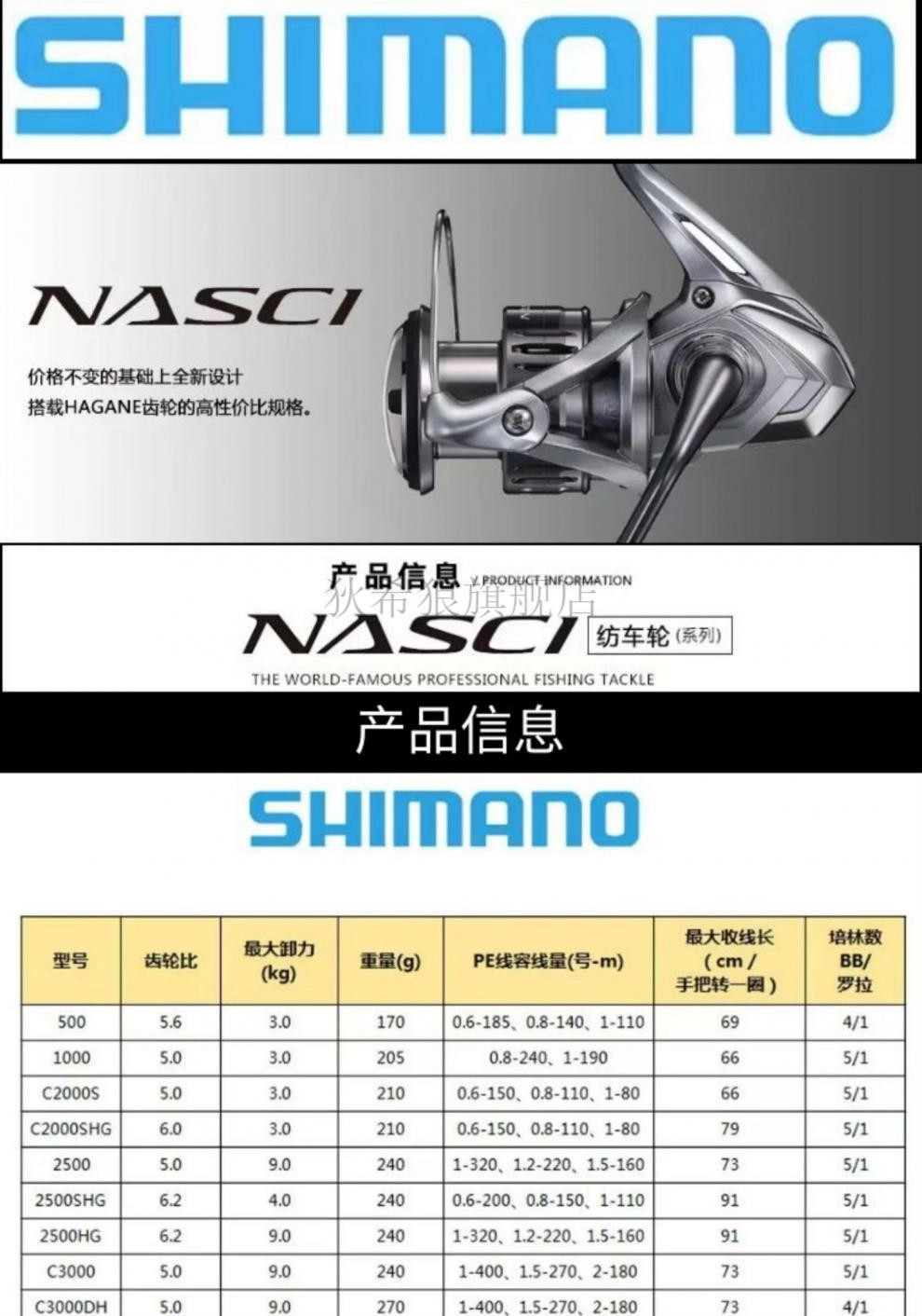 禧玛诺nasci纳西纺车轮22款nascia纳西纺车轮国内少量现货有需要请