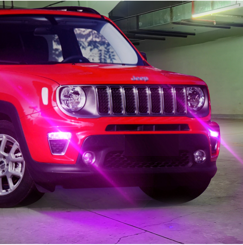 柏壳适合jeep自由侠日行灯16-21款亮17led日间行车灯灯泡吉普19改装