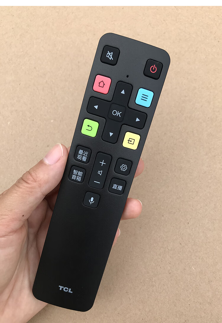 适用tcl电视智能语音遥控器rc802dfcr1 49/50/55/60p8 t6 c66 c6 66