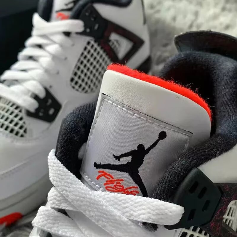 电母黑黄气垫男街头防滑减震运动鞋轻便耐磨情侣跑步鞋 aj4红蓝鸳鸯