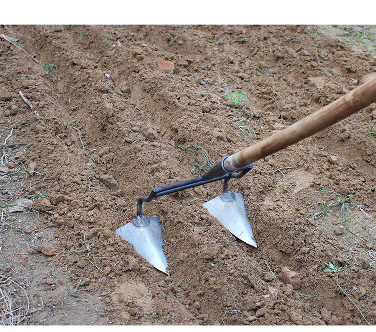 可狄kedi起垄开沟神器锄头农用工具家用种菜挖土挖沟开荒松锄草土三角