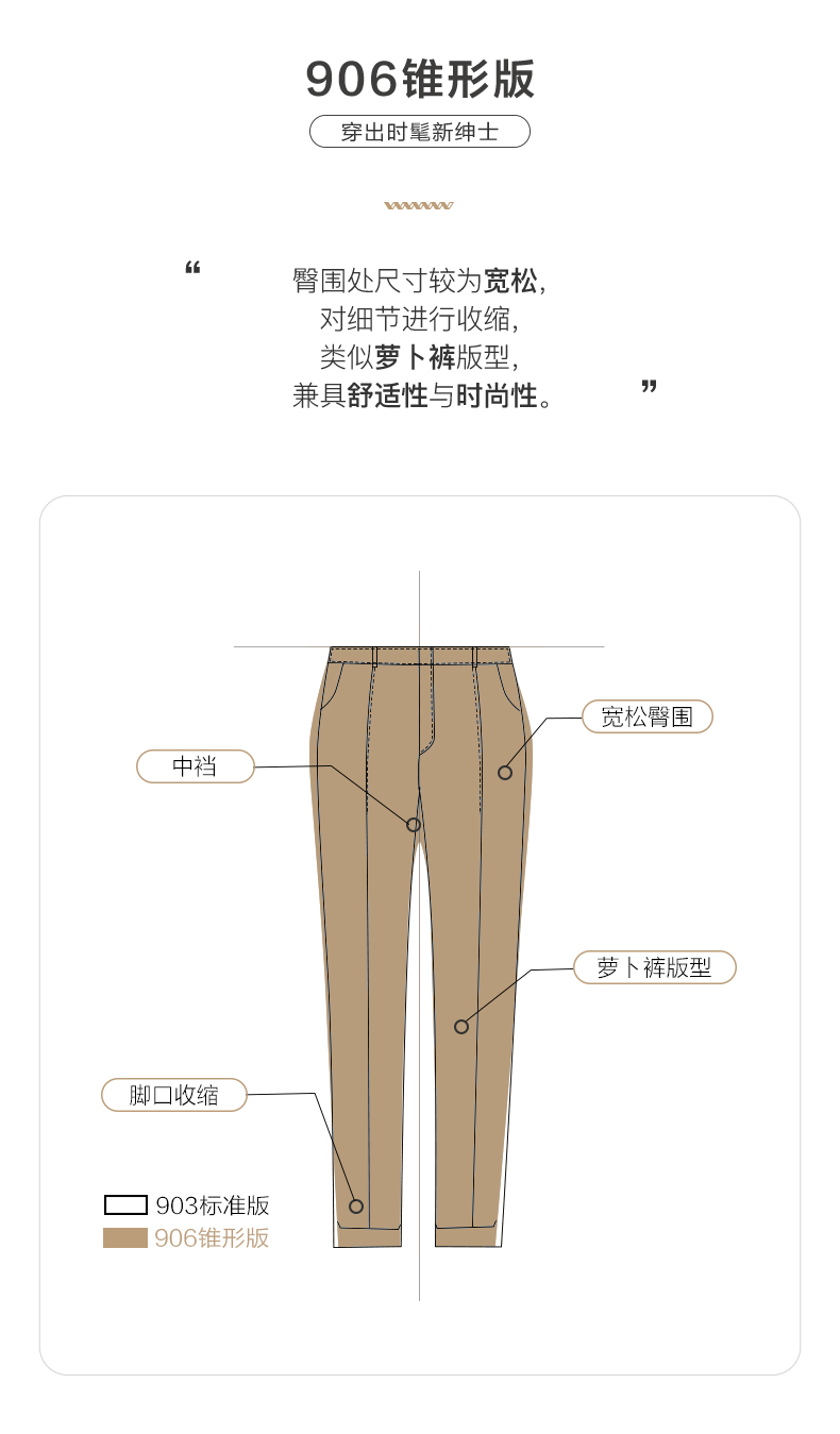 【易打理】九牧王男装休闲裤2022秋冬新品抗皱休闲商务通勤时尚男裤