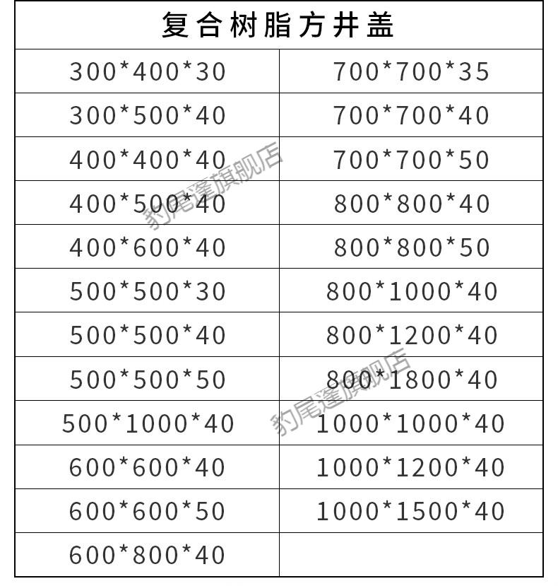 排水沟盖板规格图片