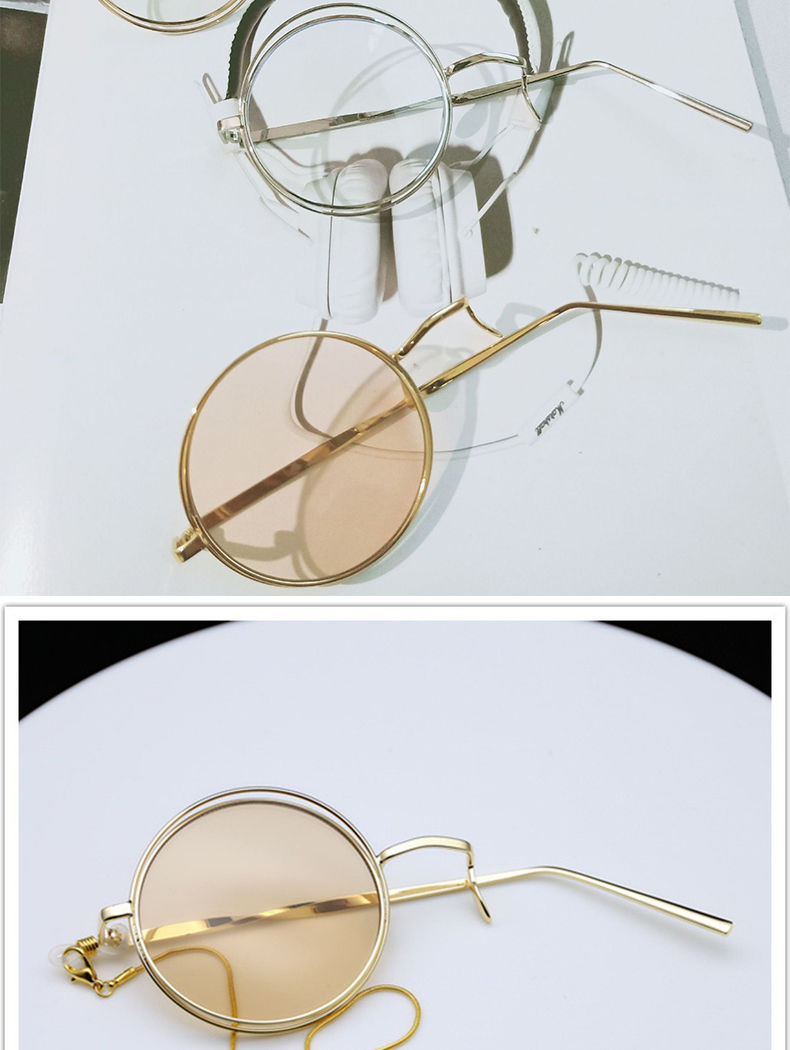 闽喃哥顾昀单边琉璃镜二次元单片单边眼镜顾昀造型怪盗基德复古英伦