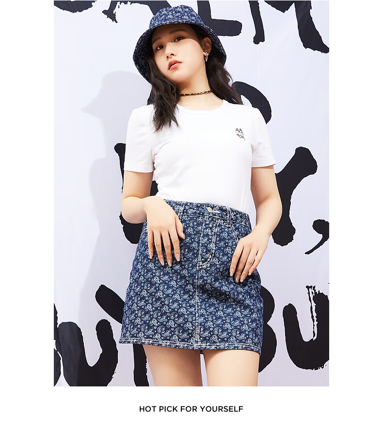 spao女装2022年初秋新款女士修身短袖短款t恤上衣女 黑色 160/84a/s