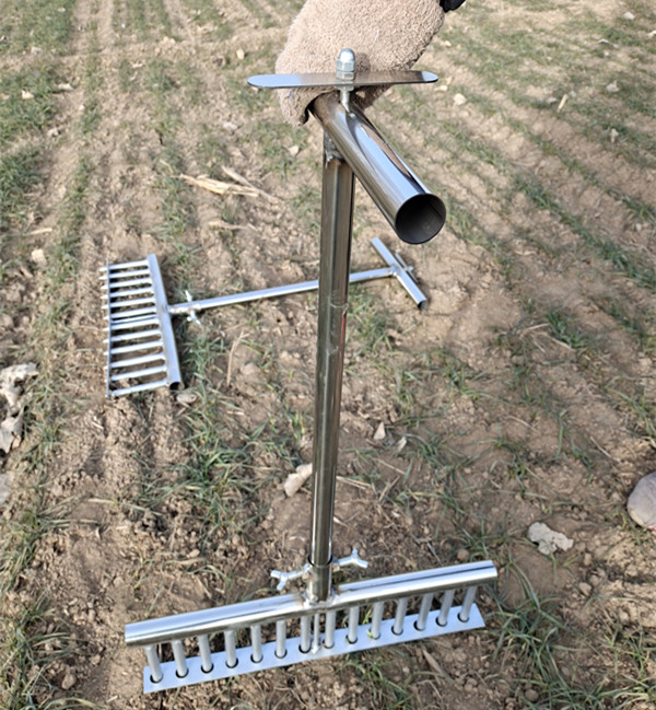 种葱 栽葱机器栽苗器大葱叉子自动打孔工具洋葱种菜移栽移苗器 深20