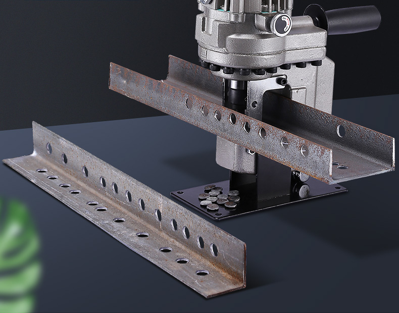 定制电动液压冲孔机小型手动打孔机手提式角铁冲孔器槽钢开孔冲孔定制