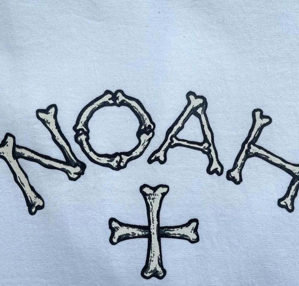 xipr旗舰店noah 十字架骨头徽标短袖t 男女情侣潮流款 白色 s【图片