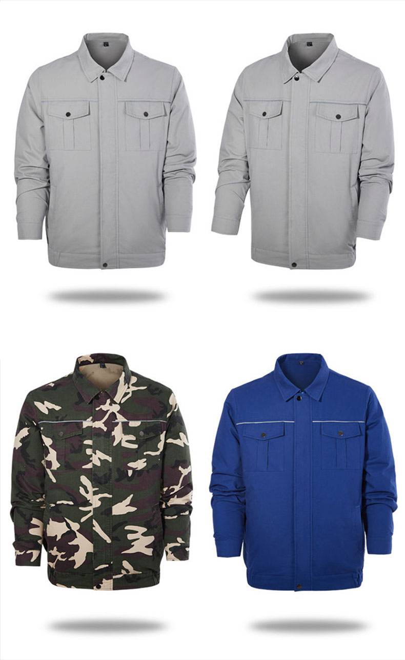 夏季空调服制冷充电带风扇的衣服降温工地纯棉电焊工作服男劳保 