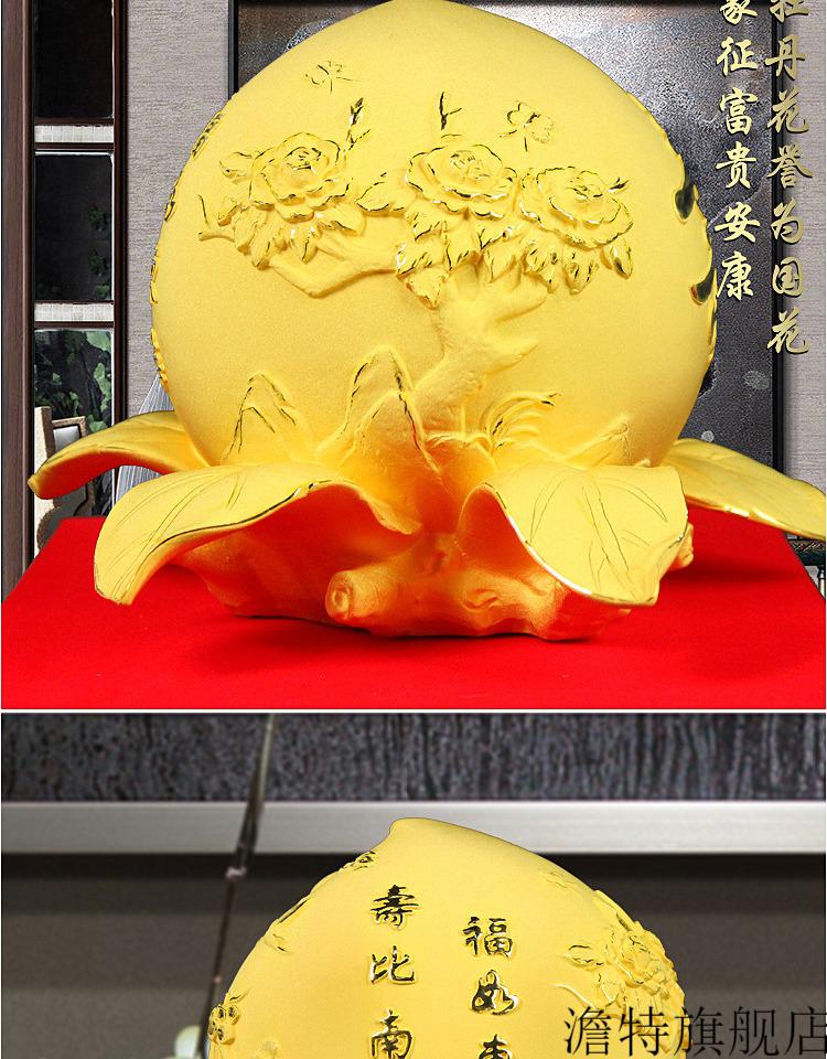 百岁老人生日礼物金寿桃摆件送爷爷奶奶70 80 90老人生日礼物实用长辈