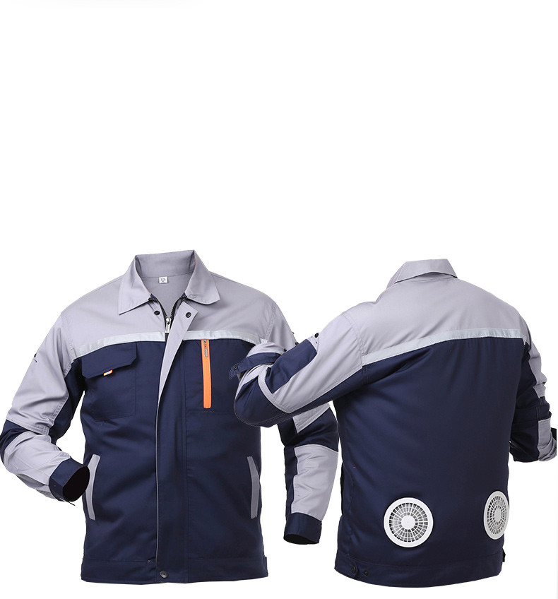 金盾kindon风扇服空调服带风扇衣服制冷充电防暑降温户外工地劳保工作