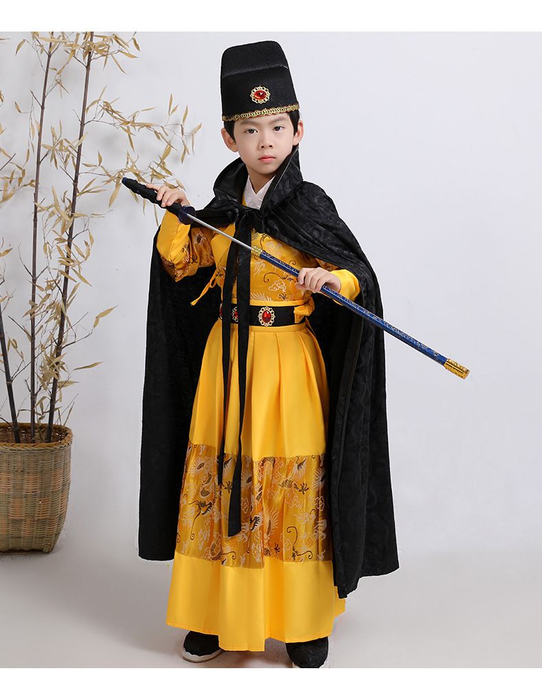 锦衣卫飞鱼服儿童古代将军盔甲儿童六一儿童节演出服装男女汉服霸气