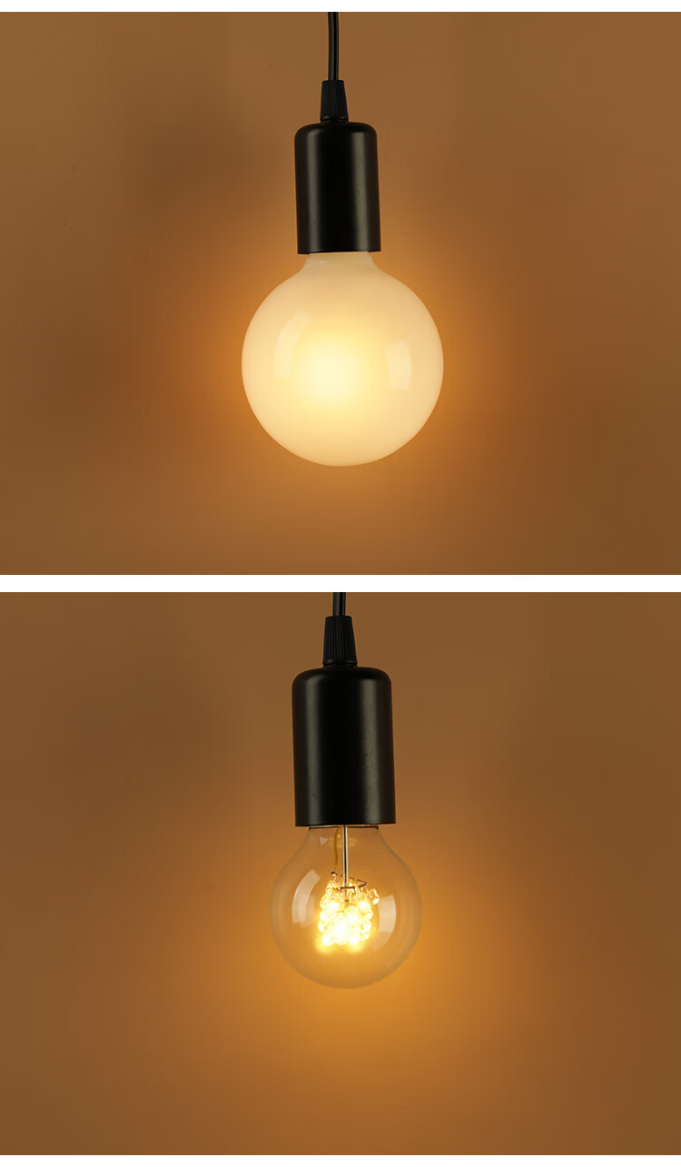 e27螺口led龙珠爱迪生灯泡圆形家用温馨暖光灯卧室创意魔豆节能灯e27